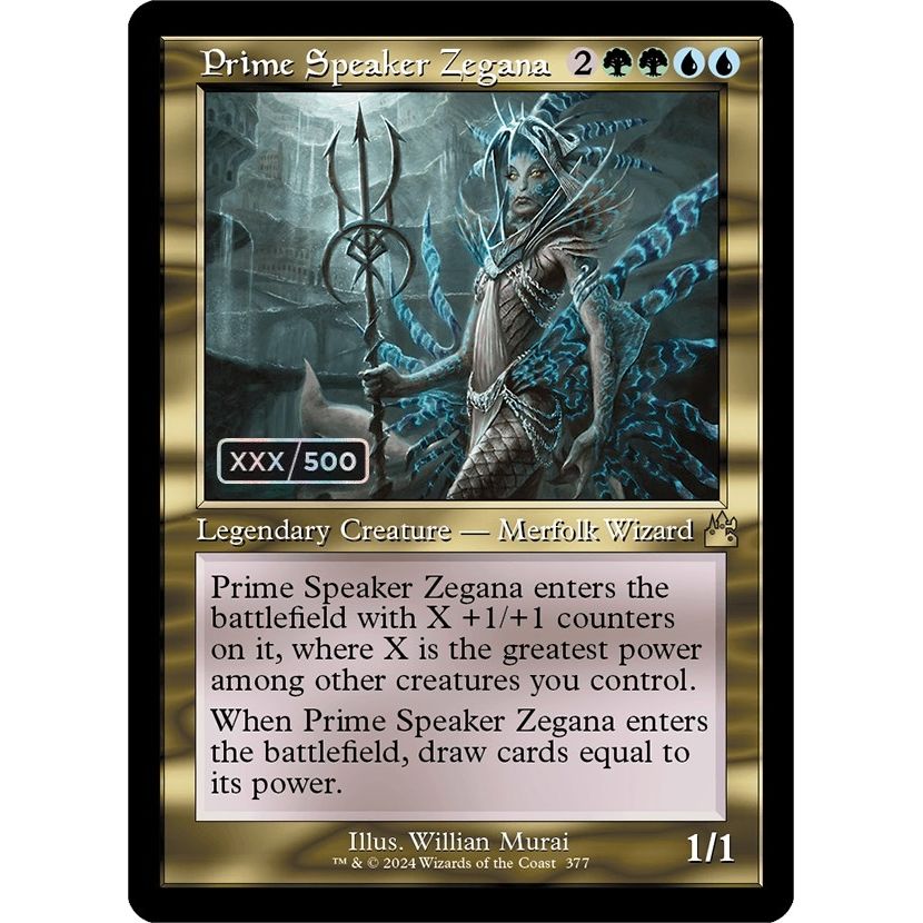 Image for Prime Speaker Zegana (Retro Frame) (Serial Numbered) (377) (RVR) - Magic: The Gathering