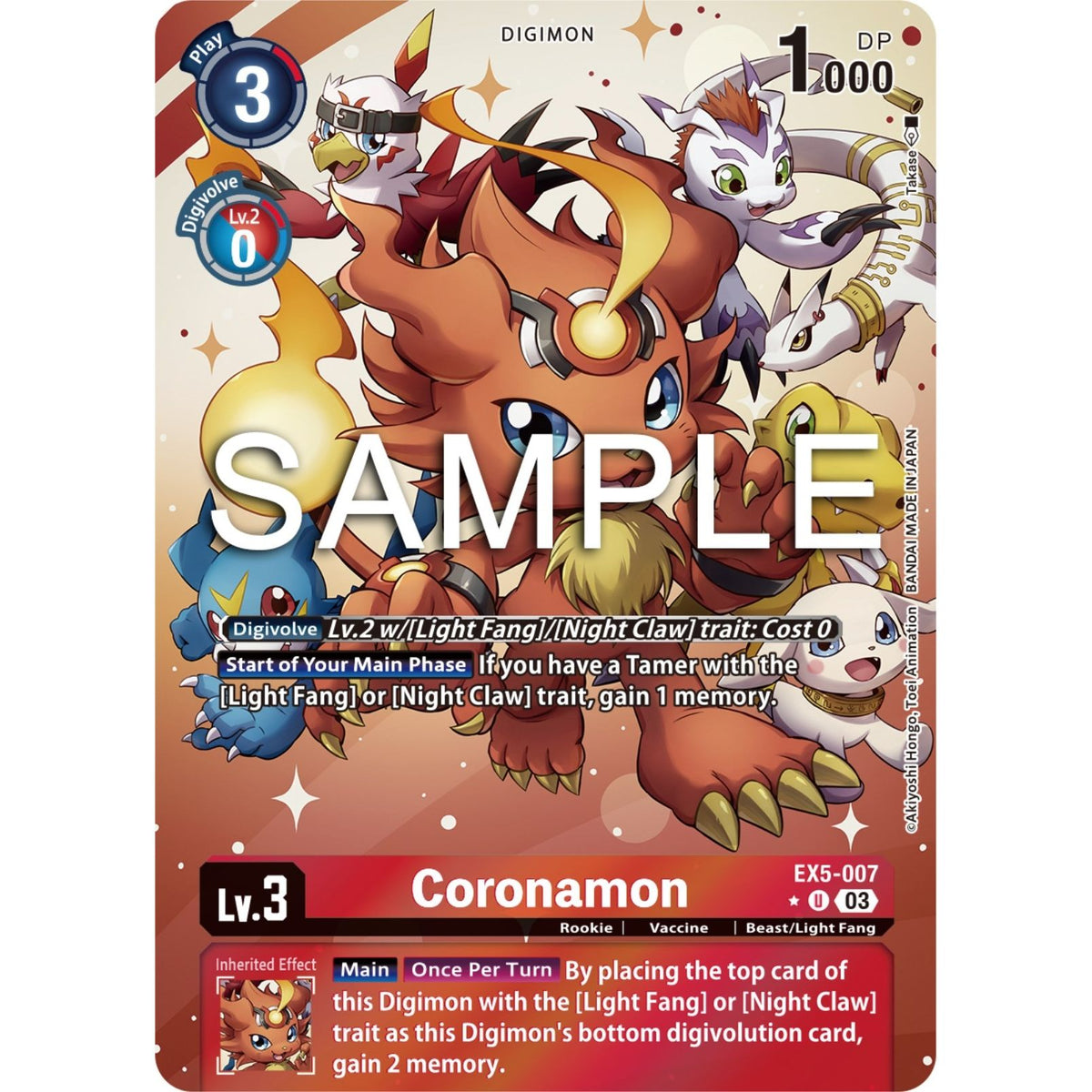 Image for Coronamon (Alternate Art) (EX5-007 U) (EX05) - Digimon Card Game