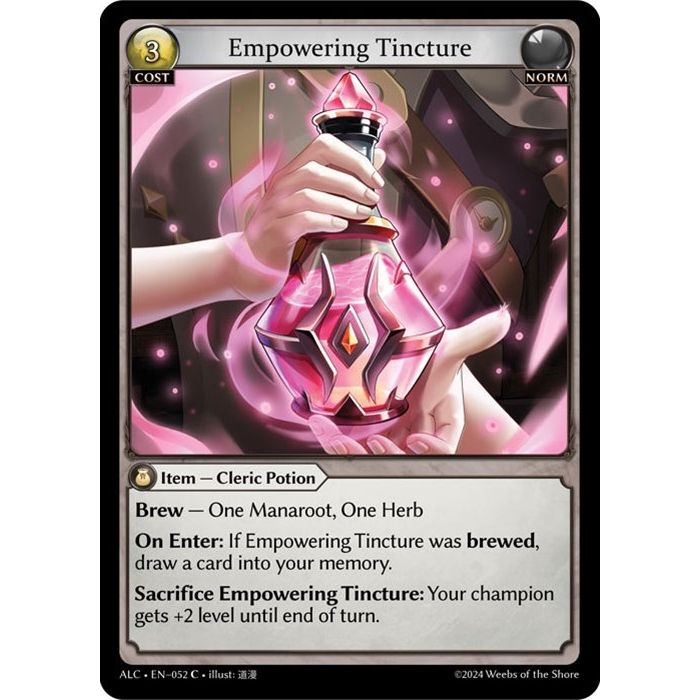 Image for Empowering Tincture (052) (ALC) - Grand Archive TCG