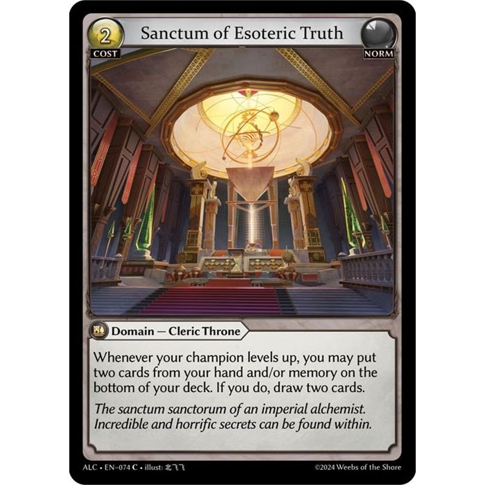 Image for Sanctum of Esoteric Truth (074) (ALC) - Grand Archive TCG