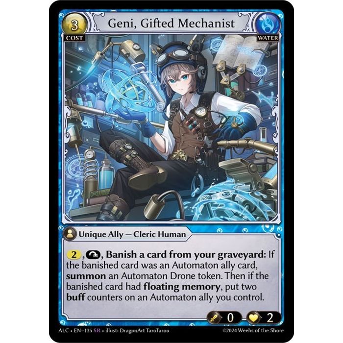 Image for Geni, Gifted Mechanist (135) (ALC) - Grand Archive TCG