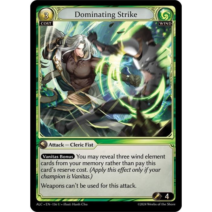 Image for Dominating Strike (156) (ALC) - Grand Archive TCG