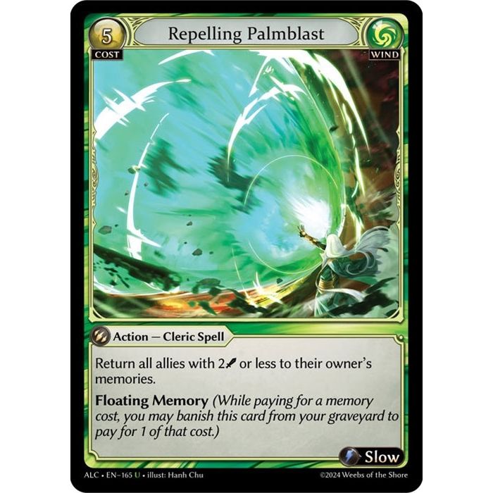 Image for Repelling Palmblast (165) (ALC) - Grand Archive TCG
