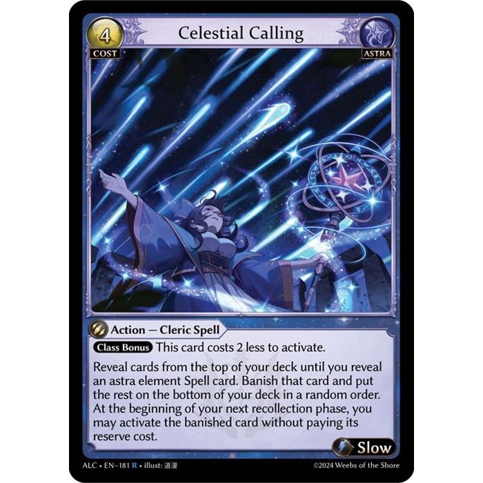Image for Celestial Calling (181) (ALC) - Grand Archive TCG