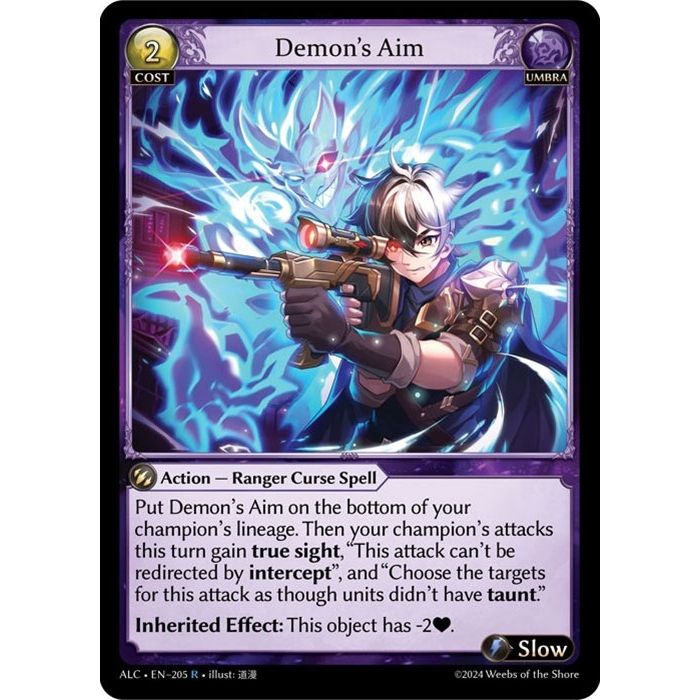 Image for Demon's Aim (205) (ALC) - Grand Archive TCG