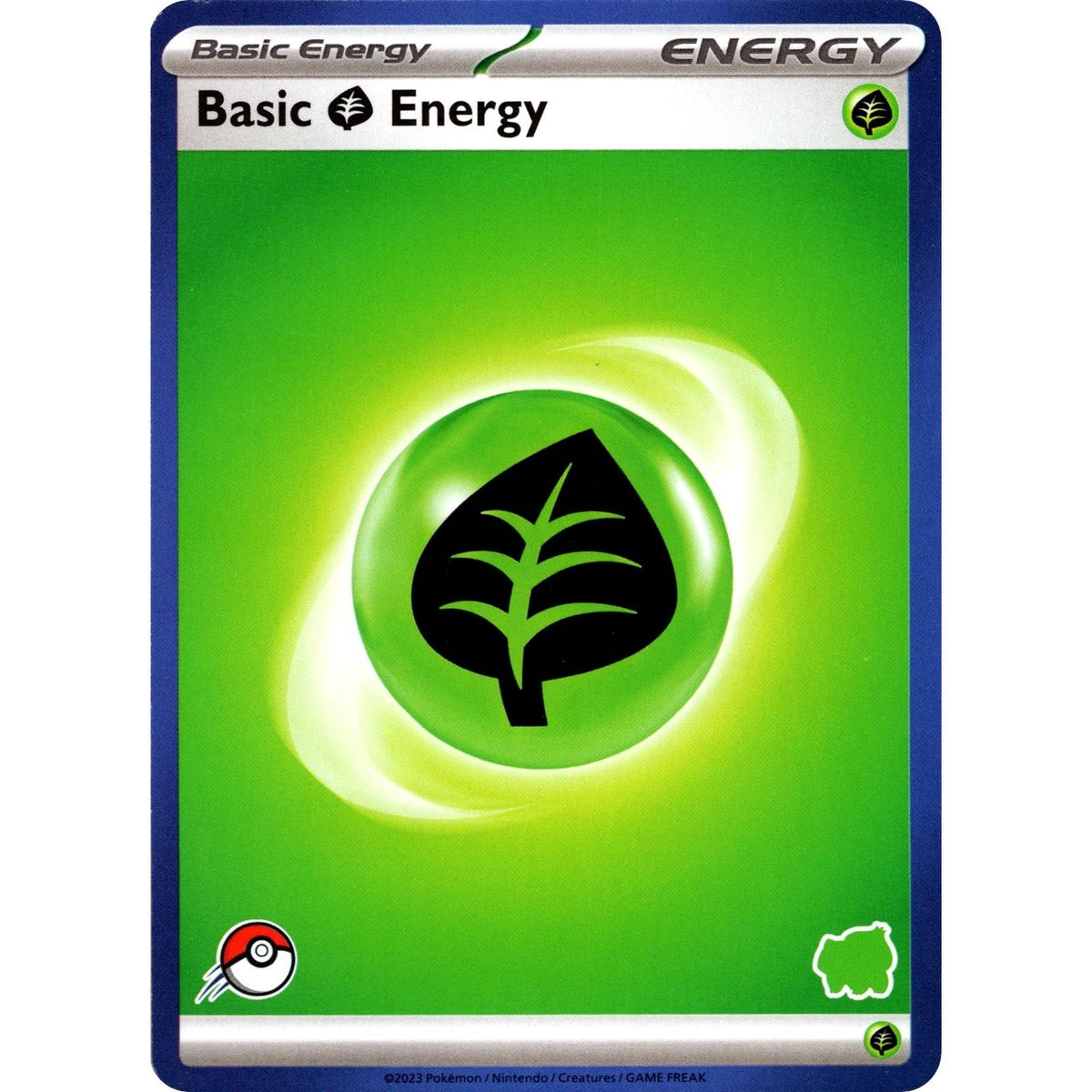 Image for Basic Grass Energy (Blue Border) - Pokemon