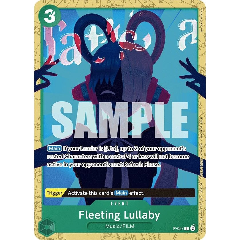 Image for Fleeting Lullaby (Starter Deck 11: Uta Deck Battle) (P-057) (OP-PR) - One Piece Card Game