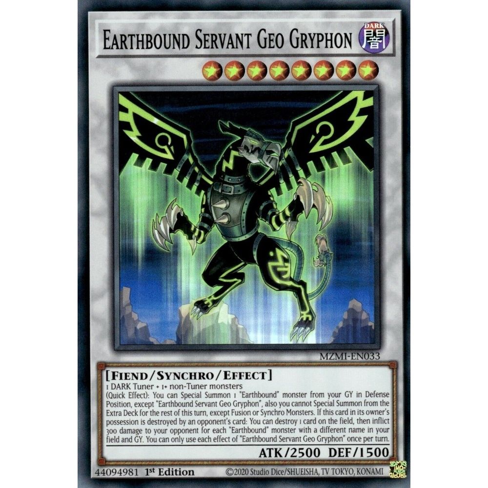 Image for Earthbound Servant Geo Gryphon (MZMI-EN033) (MZMI) - YuGiOh