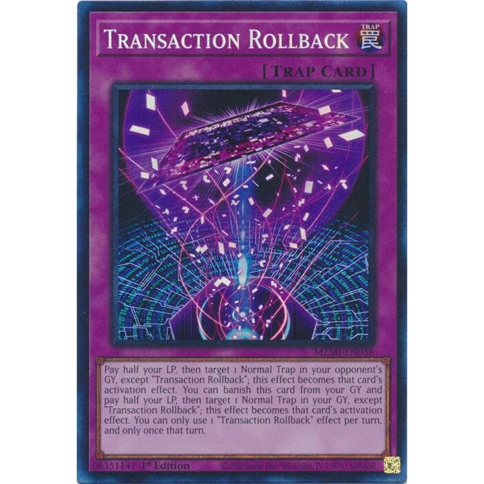 Image for Transaction Rollback (CR) (MZMI-EN038) (MZMI) - YuGiOh