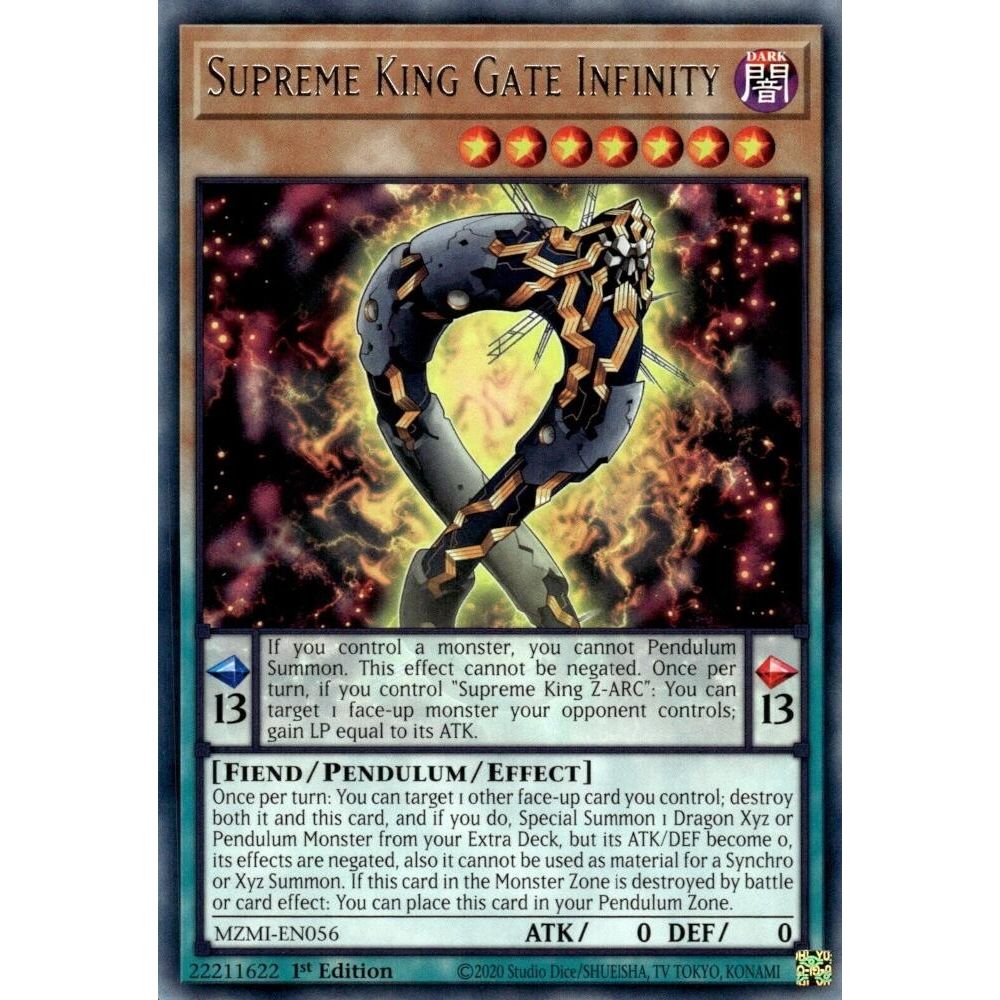 Image for Supreme King Gate Infinity (MZMI-EN056) (MZMI) - YuGiOh