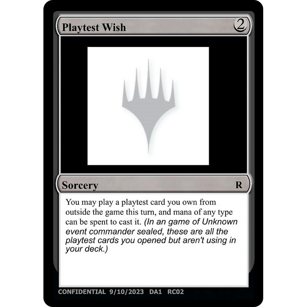 Image for Playtest Wish - Magic: The Gathering