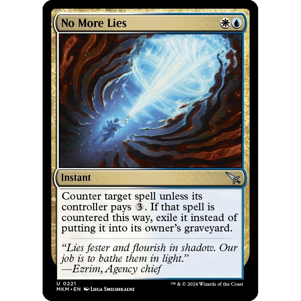 Image for No More Lies (221) (MKM) - Magic: The Gathering