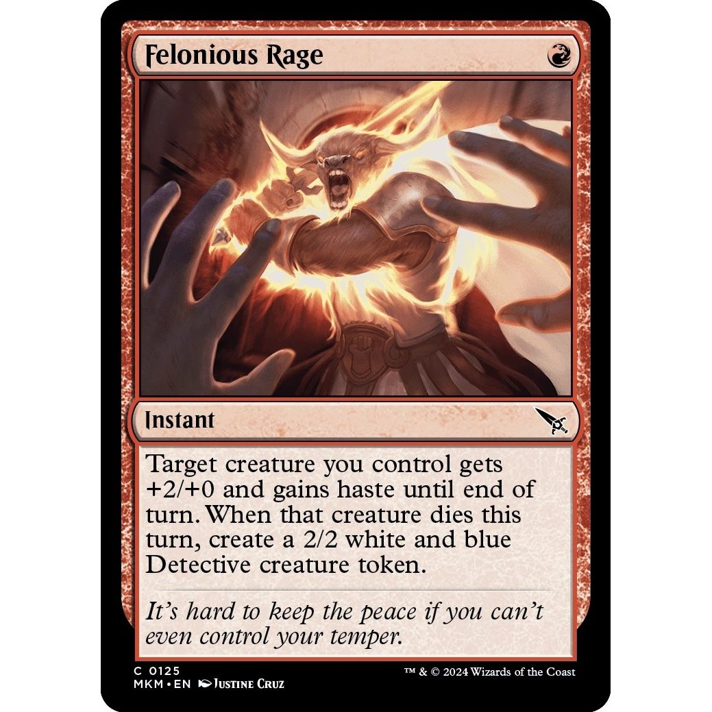 Image for Felonious Rage (125) (MKM) - Magic: The Gathering