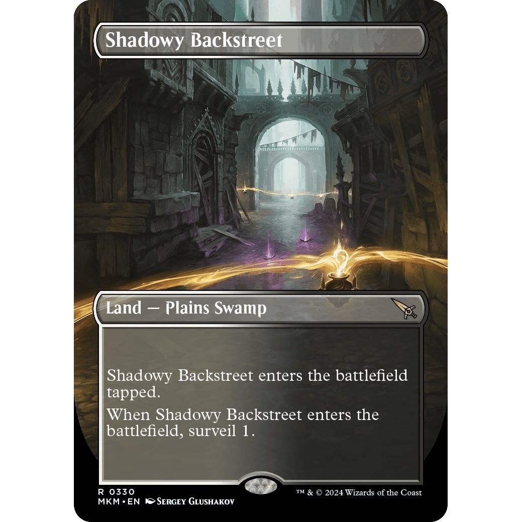 Image for Shadowy Backstreet (Borderless) (330) (MKM) - Magic: The Gathering