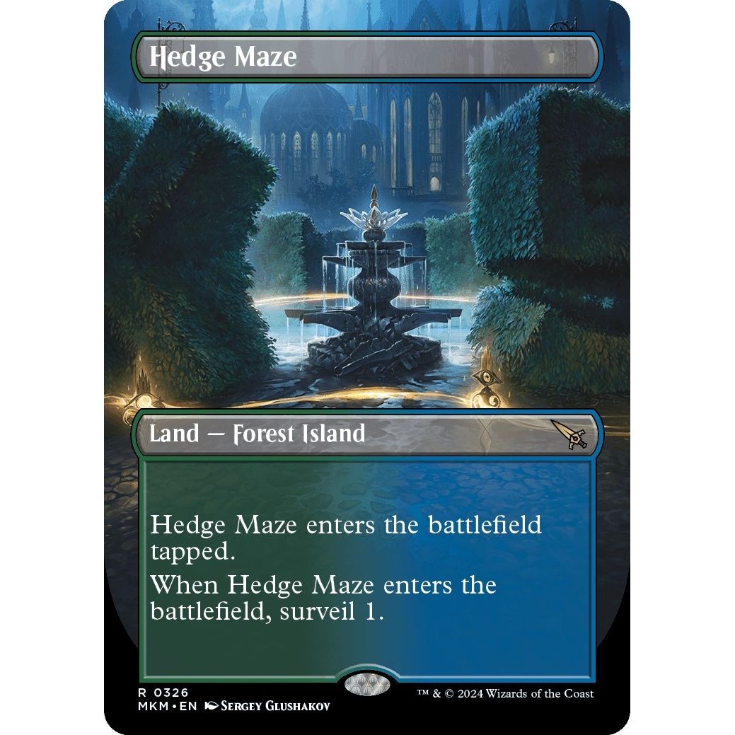 Image for Hedge Maze (Borderless) (326) (MKM) - Magic: The Gathering