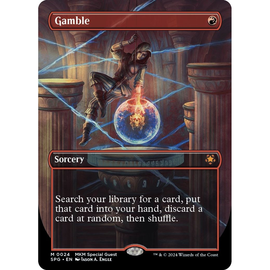Image for Gamble (Borderless) (24) (SPG) - Magic: The Gathering