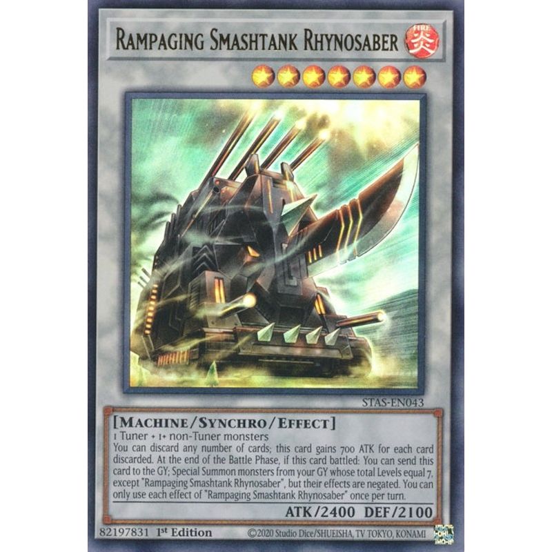 Image for Rampaging Smashtank Rhynosaber (STAS-EN043) (TPSS) - YuGiOh