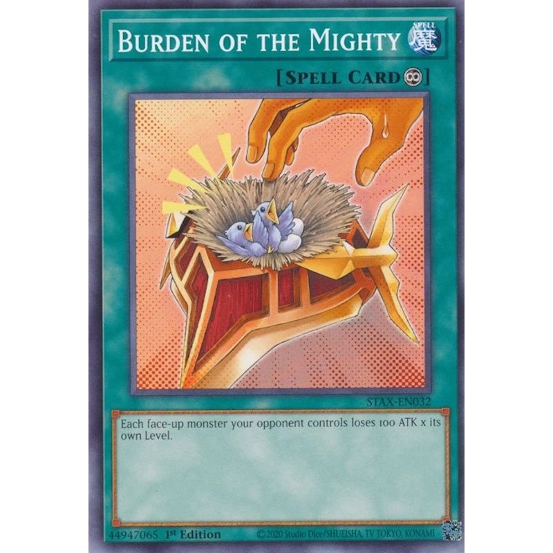 Image for Burden of the Mighty (STAX-EN032) (TPSS) - YuGiOh
