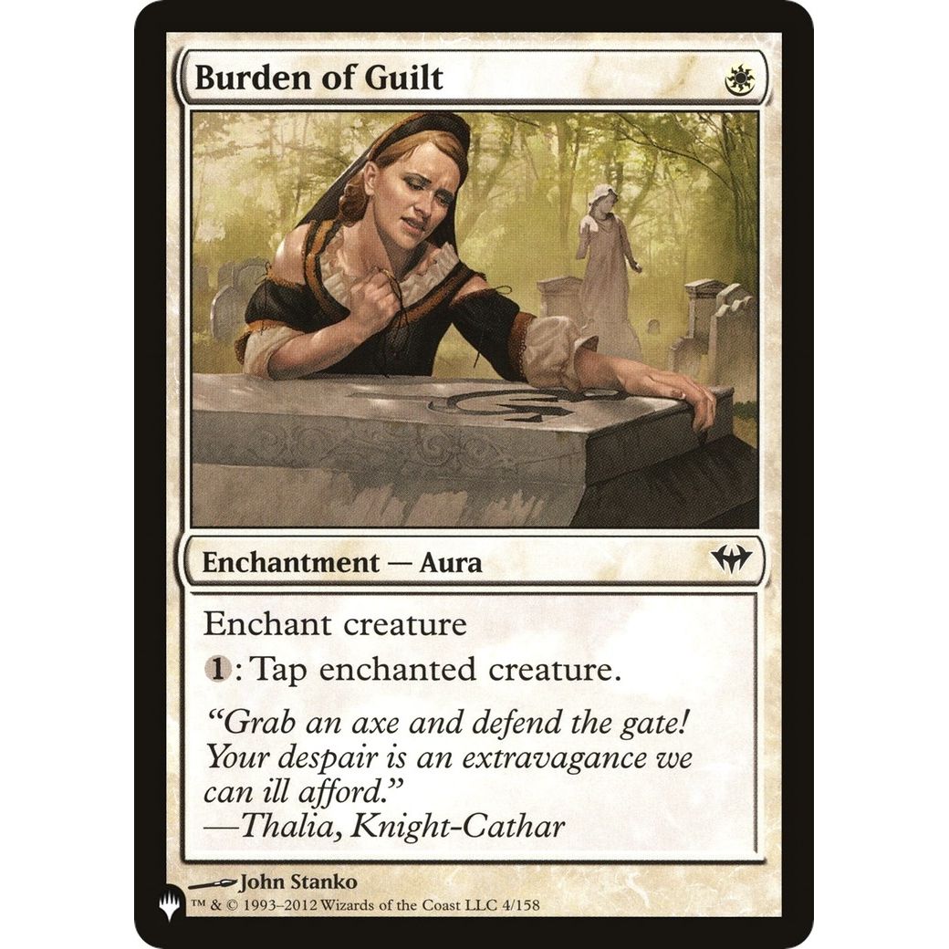 Image for Burden of Guilt (4/158) (LIST) - Magic: The Gathering