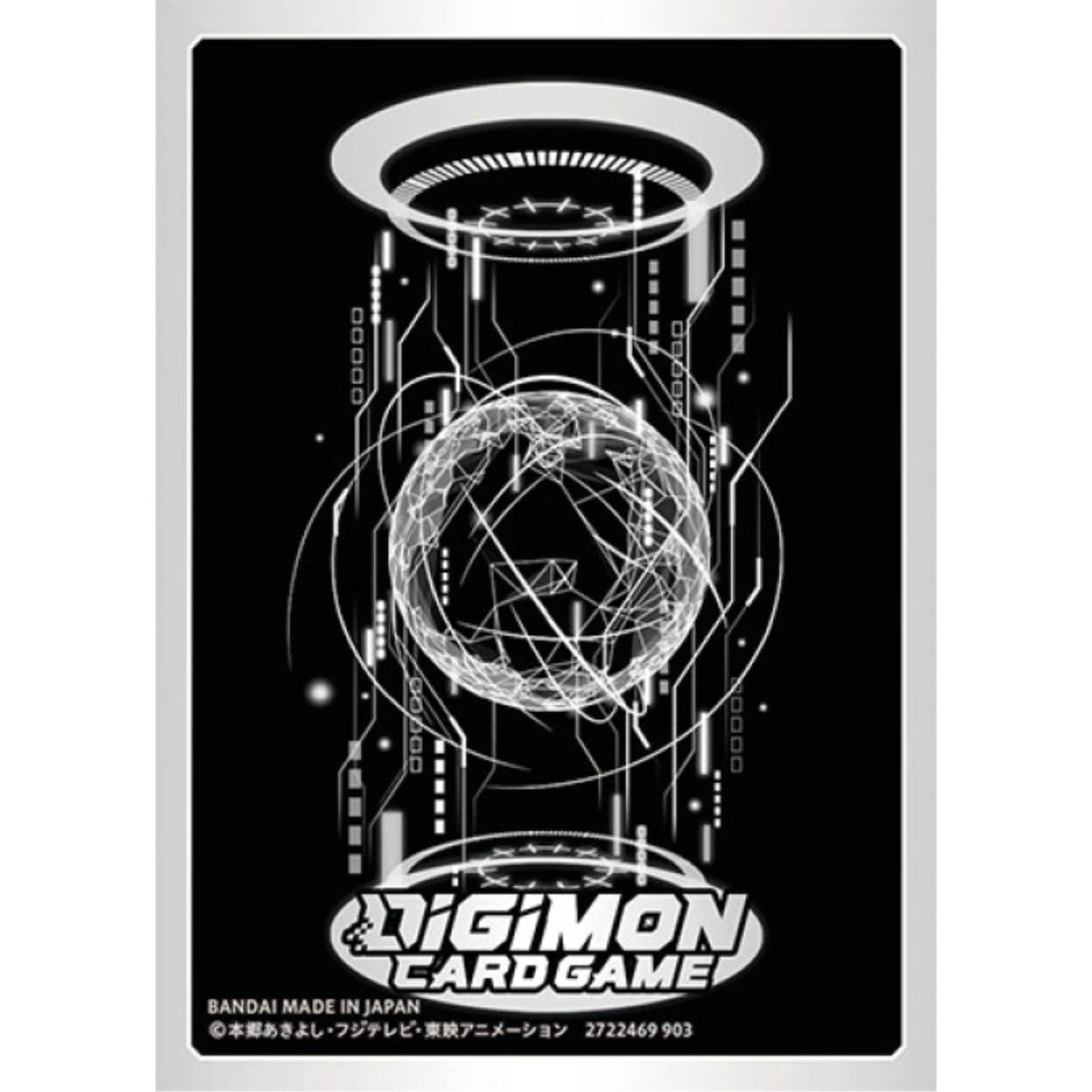 Image for Digimon Card Game Official Sleeves - BANDAI Card Games Fest 23-24 Silver Sleeves (60-Pack) - Card Sleeves