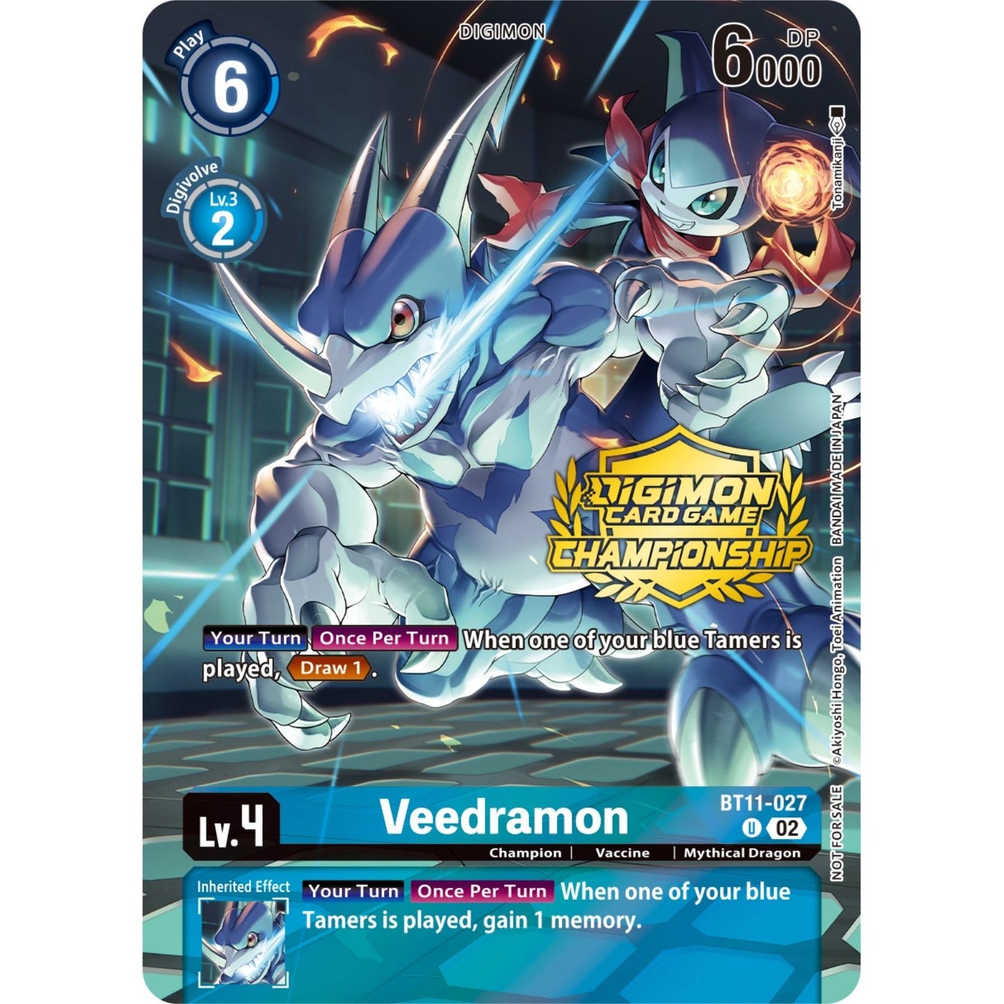 Image for Veedramon (Championship 2023 Tamers Pack) (BT11-027 U) (BT11) - Digimon Card Game