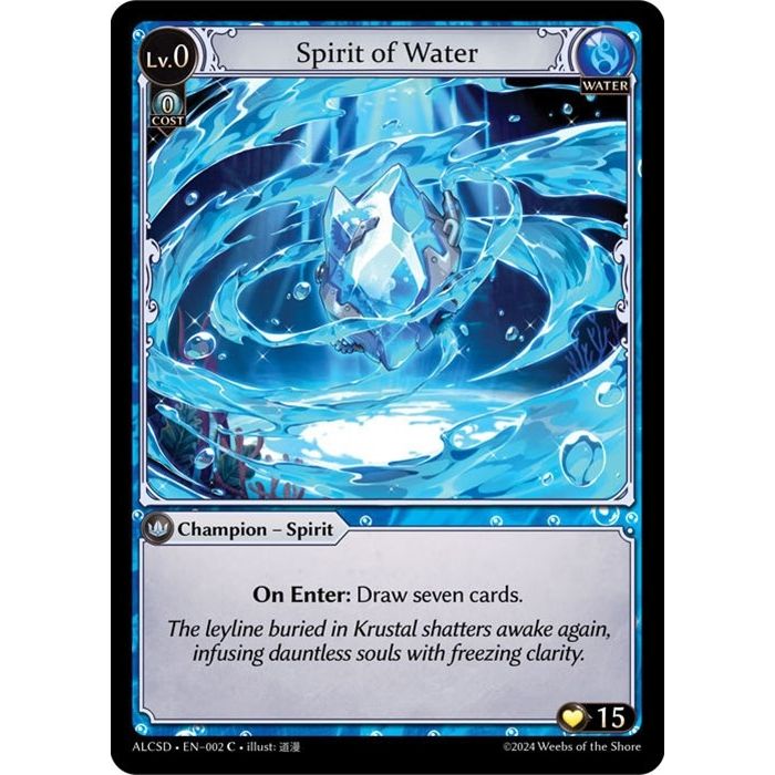 Image for Spirit of Water (002) (ALCSD) - Grand Archive TCG