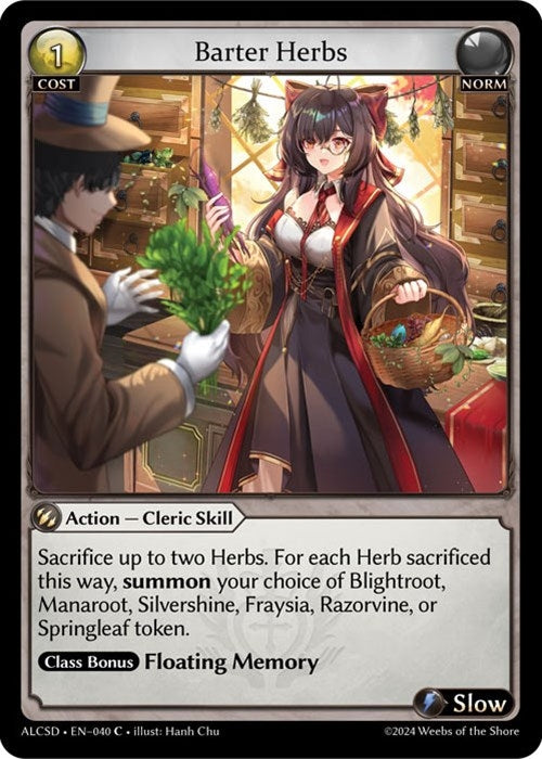 Image for Barter Herbs (040) (ALCSD) - Grand Archive TCG