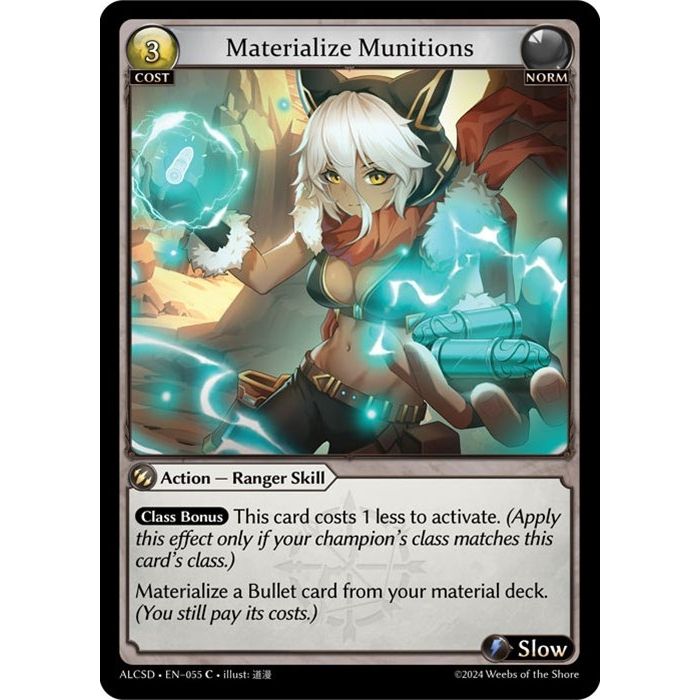Image for Materialize Munitions (055) (ALCSD) - Grand Archive TCG