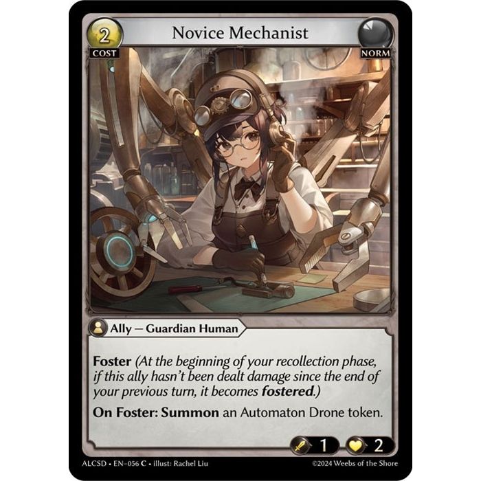 Image for Novice Mechanist (056) (ALCSD) - Grand Archive TCG