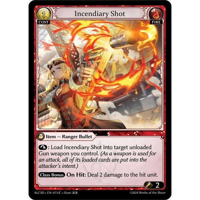 Image for Incendiary Shot (073) (ALCSD) - Grand Archive TCG
