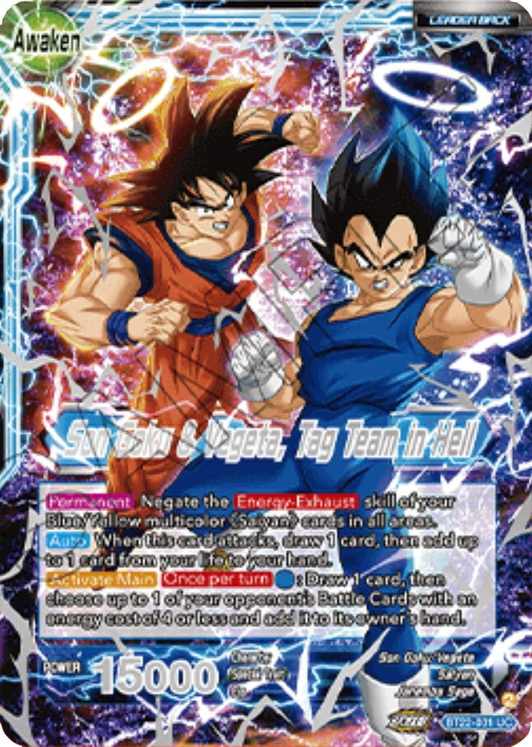 Image for Son Goku // Son Goku & Vegeta, Tag Team in Hell (2023 Championship Finals) (BT22-031) (TPR) - Dragon Ball Super: Masters