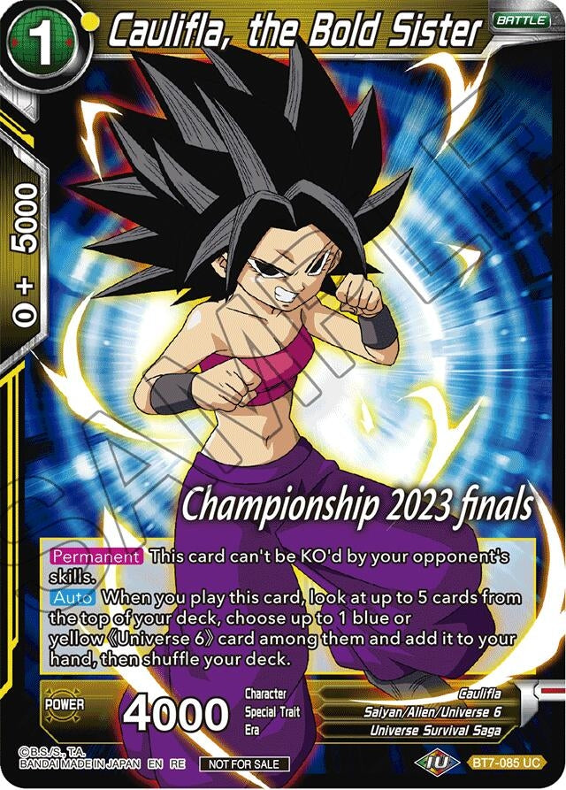 Image for Caulifla, the Bold Sister (2023 Championship Finals Celebration Pack) (BT7-085) (TPR) - Dragon Ball Super: Masters