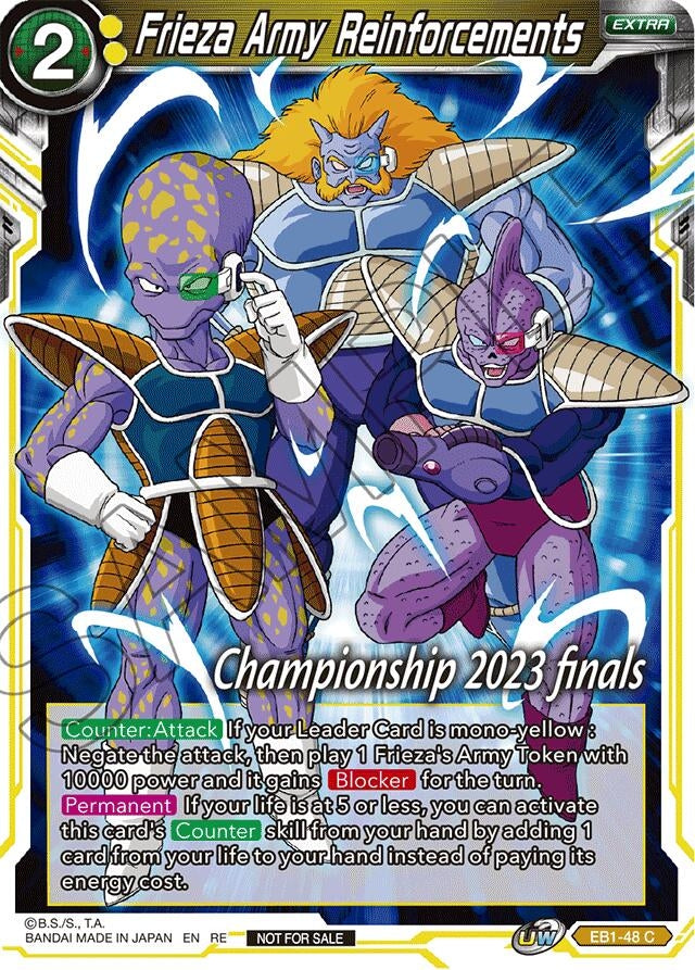 Image for Frieza Army Reinforcements (2023 Championship Finals Celebration Pack) (EB1-48) (TPR) - Dragon Ball Super: Masters