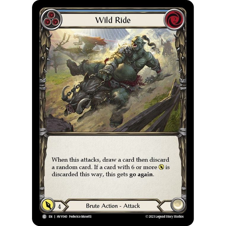 Image for Wild Ride (Blue) (HVY040) (HVY) - Flesh and Blood TCG