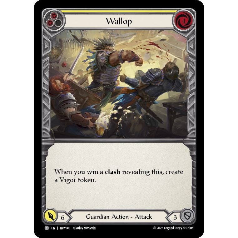 Image for Wallop (Yellow) (HVY081) (HVY) - Flesh and Blood TCG