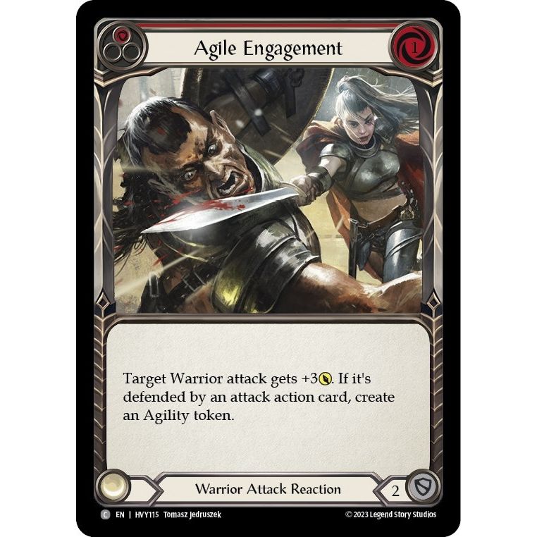Image for Agile Engagement (Red) (HVY115) (HVY) - Flesh and Blood TCG