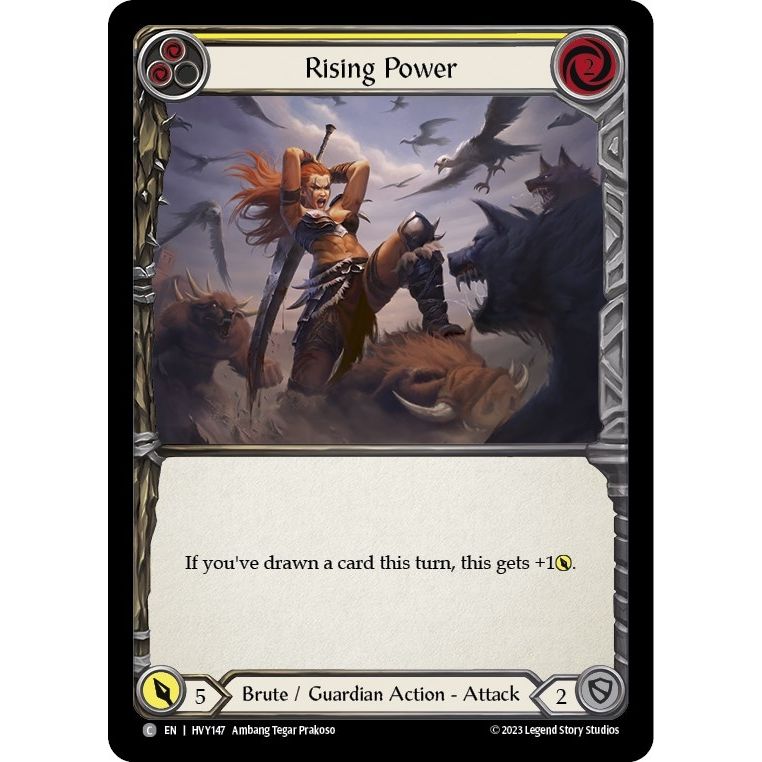 Image for Rising Power (Yellow) (HVY147) (HVY) - Flesh and Blood TCG