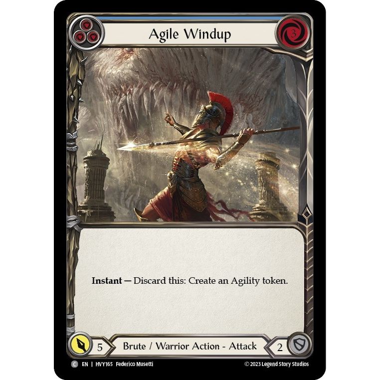Image for Agile Windup (Blue) (HVY165) (HVY) - Flesh and Blood TCG