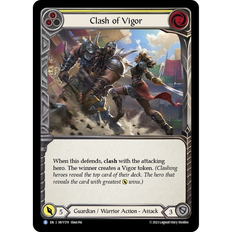 Image for Clash of Vigor (Yellow) (HVY178) (HVY) - Flesh and Blood TCG