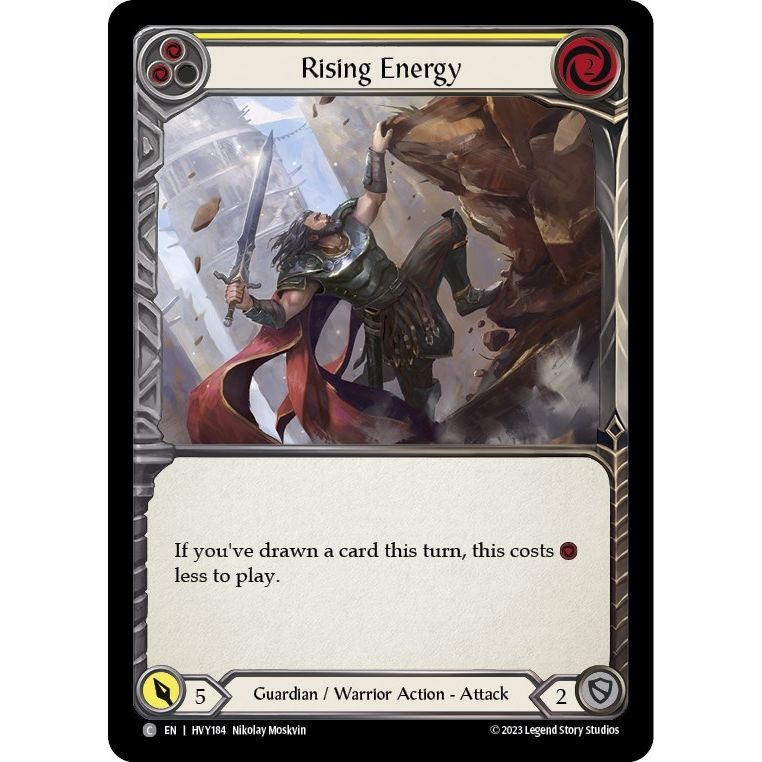 Image for Rising Energy (Yellow) (HVY184) (HVY) - Flesh and Blood TCG