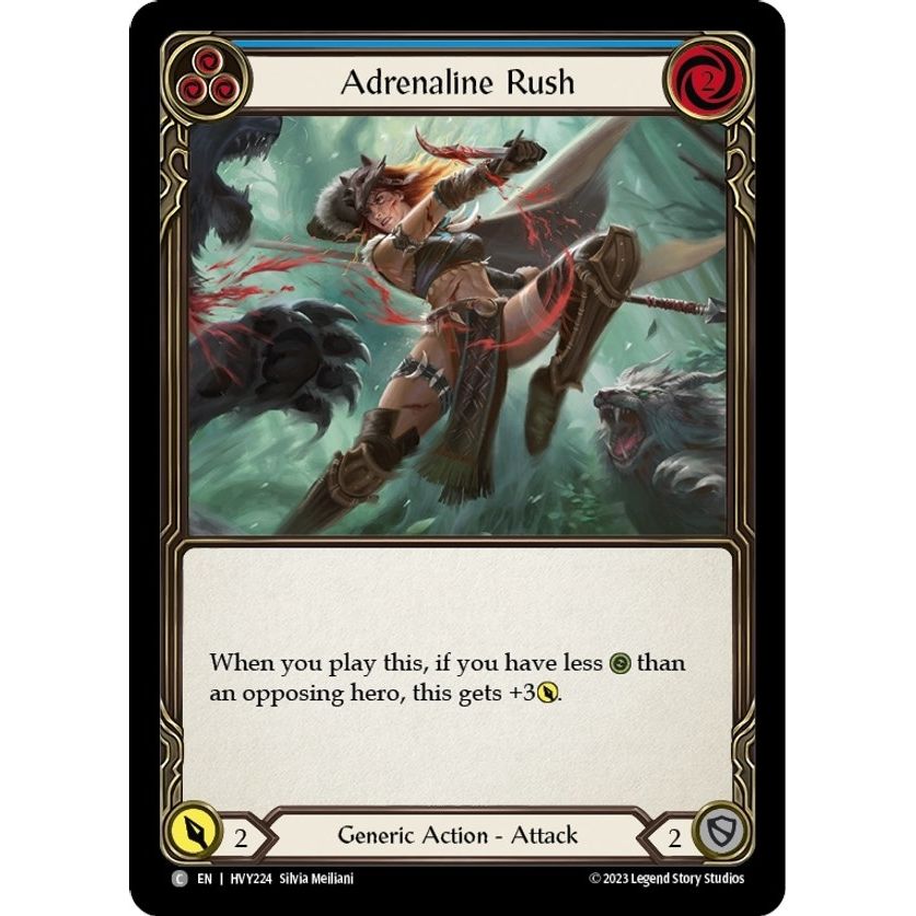 Image for Adrenaline Rush (Blue) (HVY224) (HVY) - Flesh and Blood TCG
