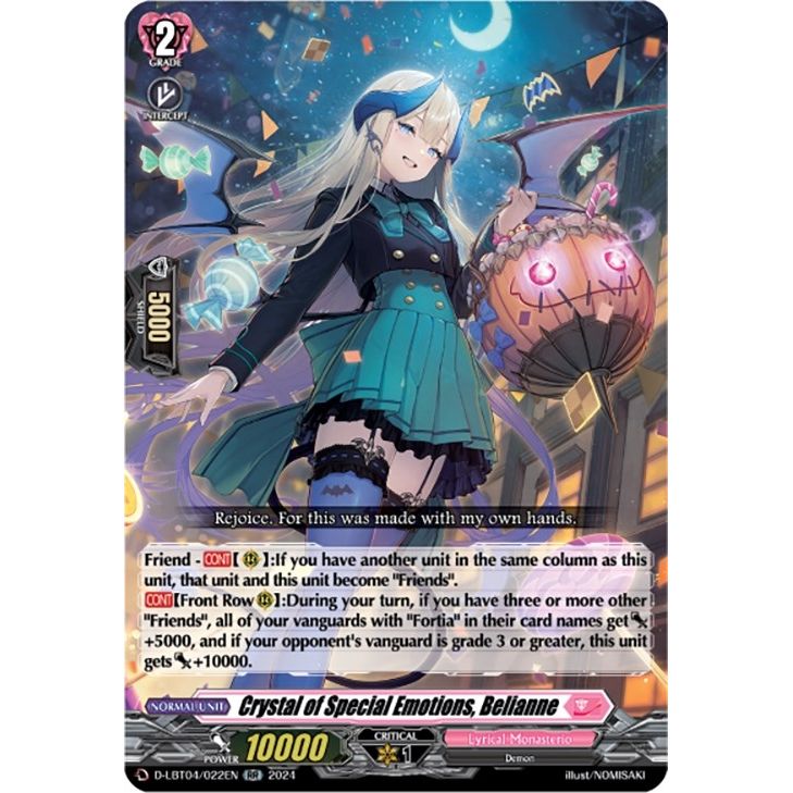 Image for Crystal of Special Emotions, Belianne (D-LBT04/022EN) (D-LBT04) - Cardfight Vanguard