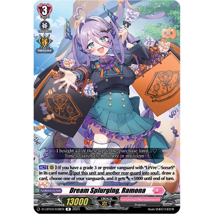 Image for Dream Splurging, Ramona (D-LBT04/038EN) (D-LBT04) - Cardfight Vanguard