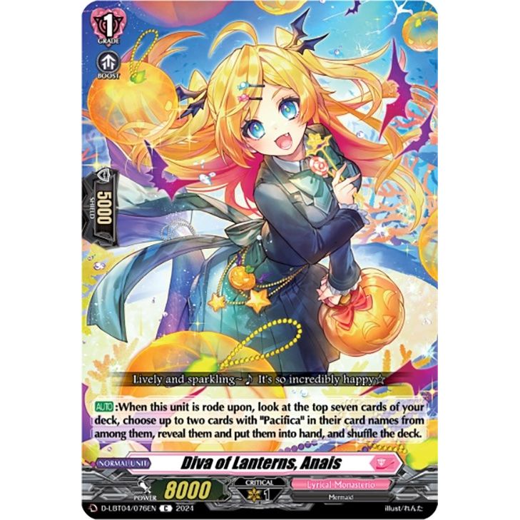 Image for Diva of Lanterns, Anais (D-LBT04/076EN) (D-LBT04) - Cardfight Vanguard