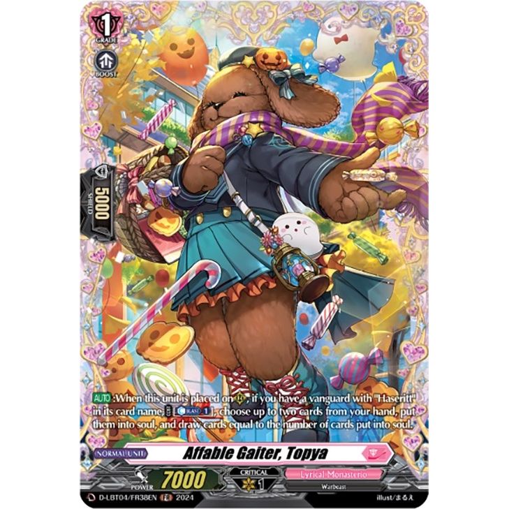 Image for Affable Gaiter, Topya (FR) (D-LBT04/FR38EN) (D-LBT04) - Cardfight Vanguard