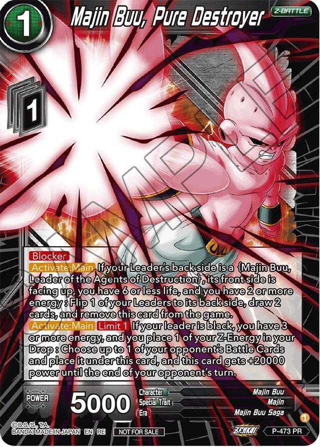 Image for Majin Buu, Pure Destroyer (2023 Championship Finals Zenkai Premium Pack) (P-473) (TPR) - Dragon Ball Super: Masters