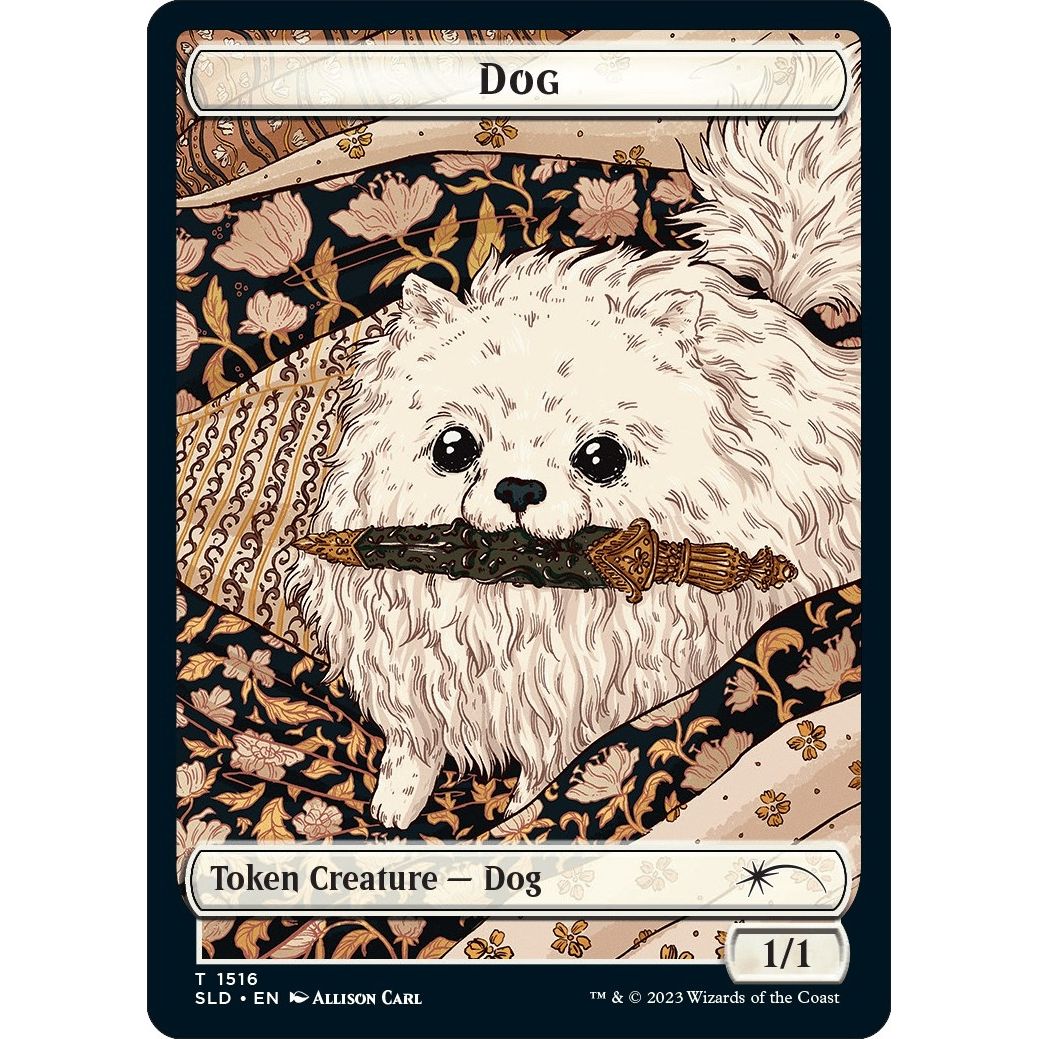 Image for Dog // Cat Double-Sided Token (1516 // 1517) (SLD) - Magic: The Gathering