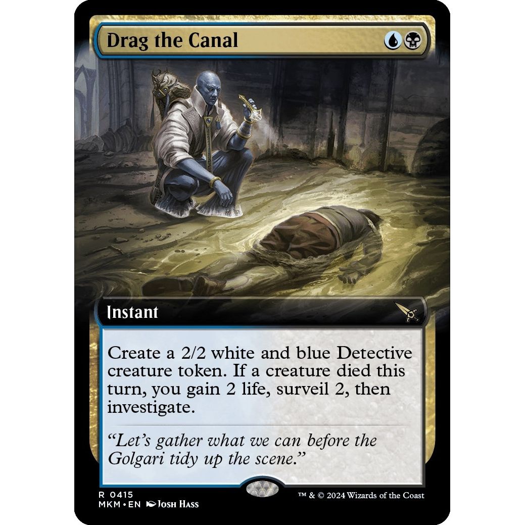 Image for Drag the Canal (Extended Art) (415) (MKM) - Magic: The Gathering