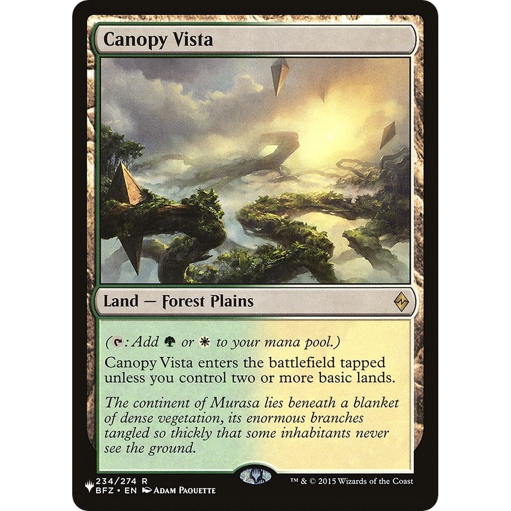 Image for Canopy Vista (234/274) (LIST) - Magic: The Gathering