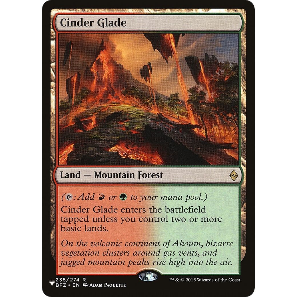 Image for Cinder Glade (235/274) (LIST) - Magic: The Gathering